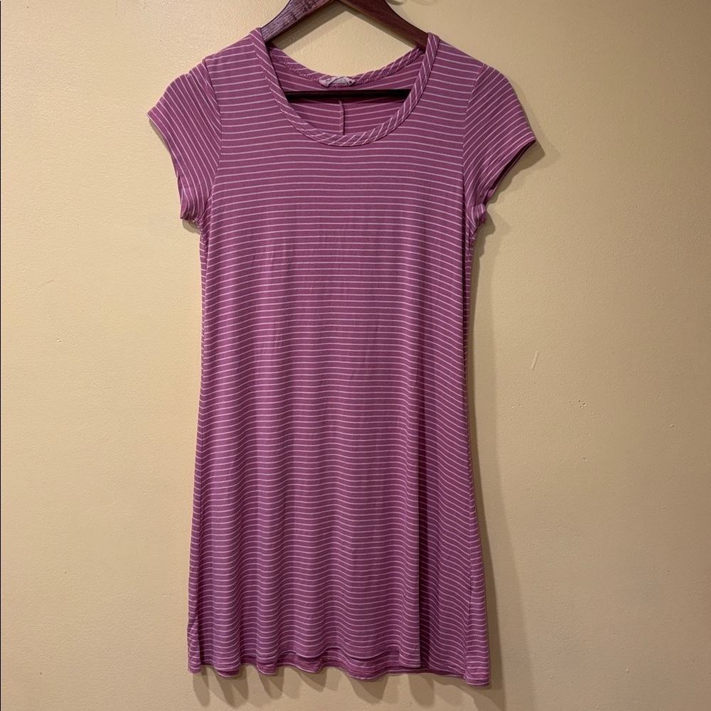 Pink Striped TShirt Dress